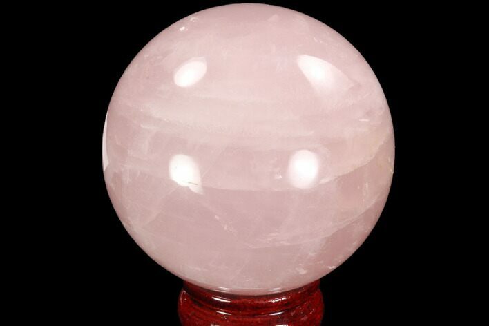 Polished Rose Quartz Sphere - Madagascar #93015